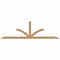 Ekena Millwork Richland Smooth Timber Gable Bracket, Western Red Cedar, 96"W x 28"H x 3 1/2"D x 3 1/2"F, 7/12 Pitch GBW096X28X0404RIC00SWR - alternate 1